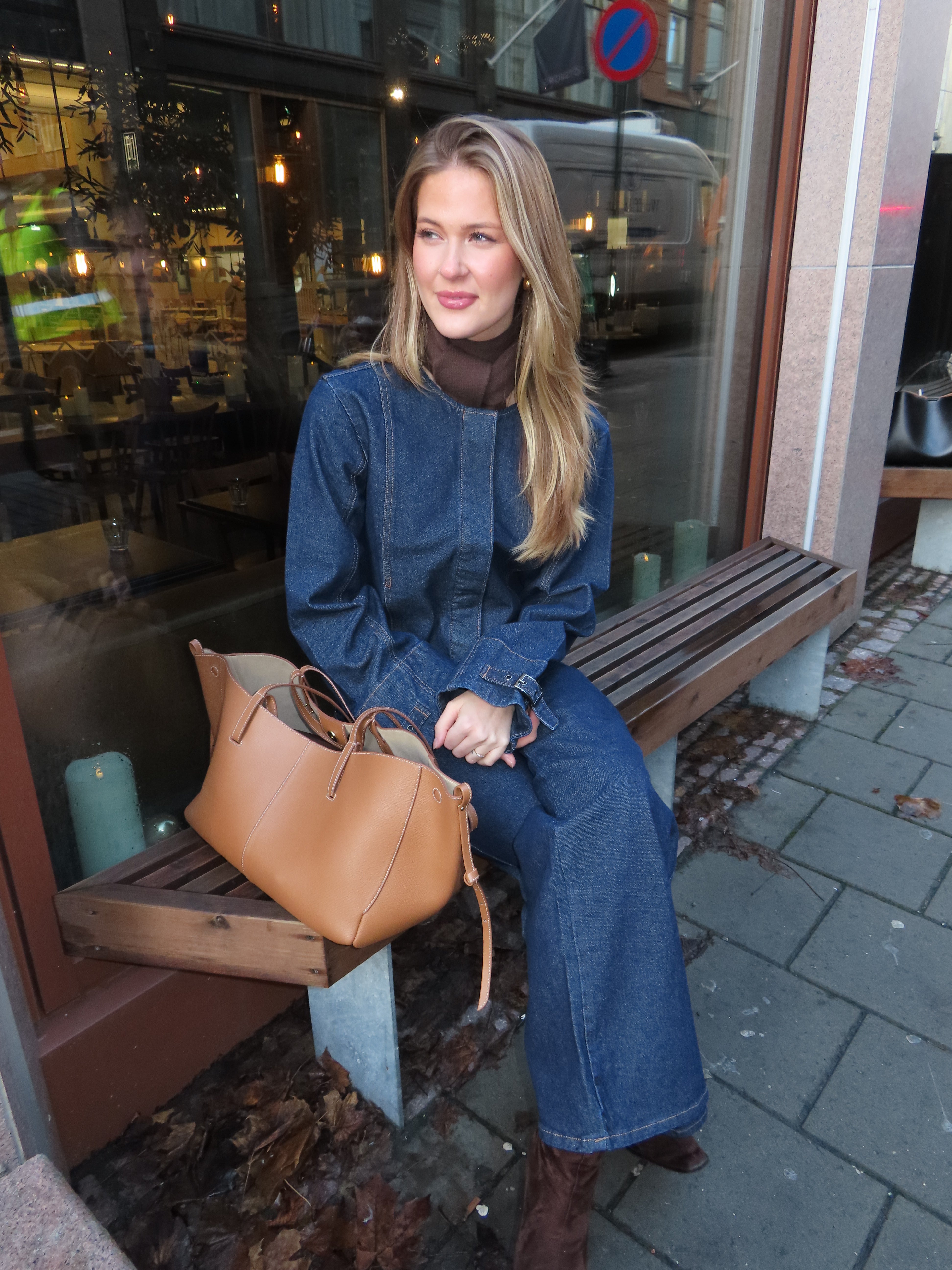 OBJFLO Denim Jacket - Dark Blue Denim